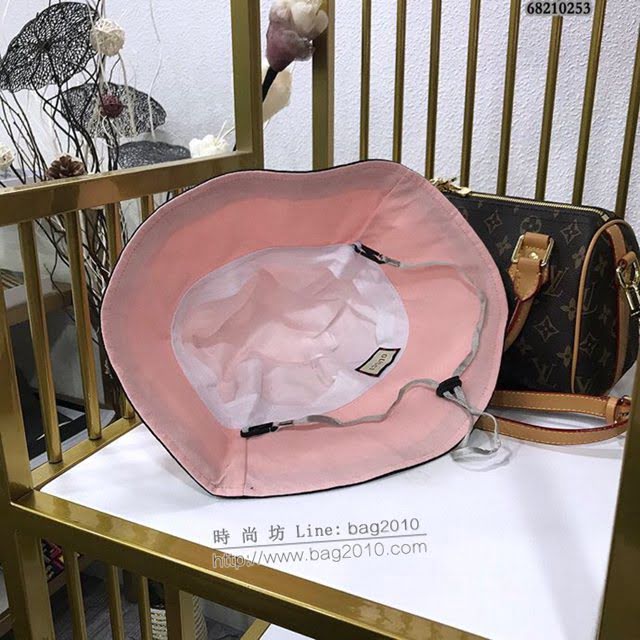 Gucci北面聯名款帽子 古馳男女同款拼接漁夫帽遮陽帽  mm1452